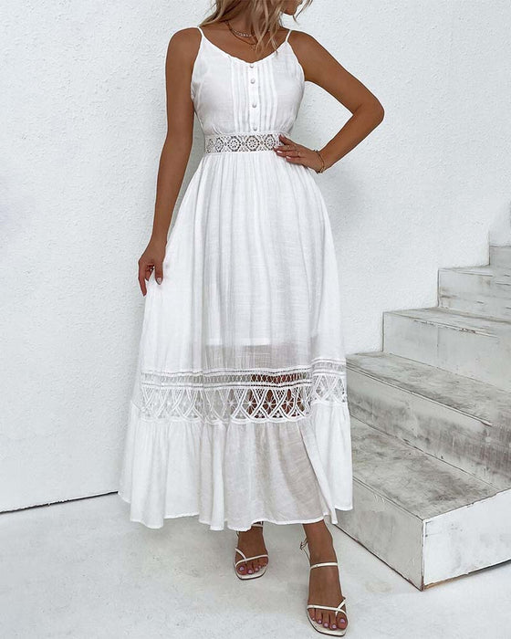 Effen kleur elegant kanten jarreteljurkje