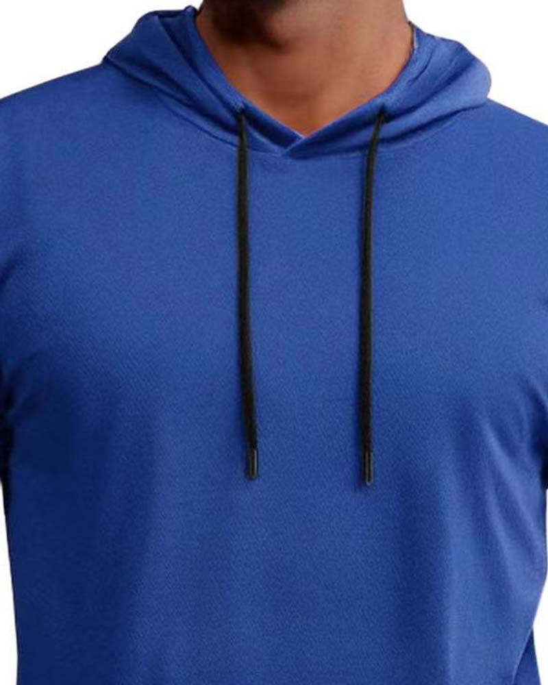 T-Shirt Capuchon Snel Droog Korte Mouw