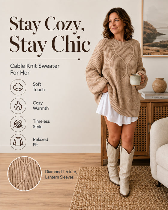 Pullover Effen Kleur Lange Mouwen