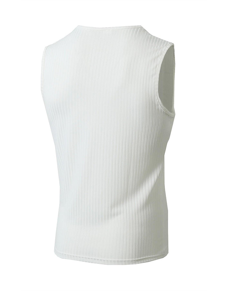 Heren Tanktop Effen Kleur Sport Casual