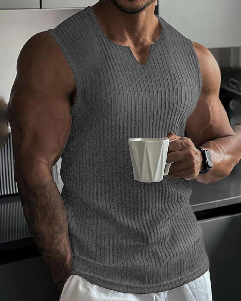 Heren Tanktop Effen Kleur Sport Casual