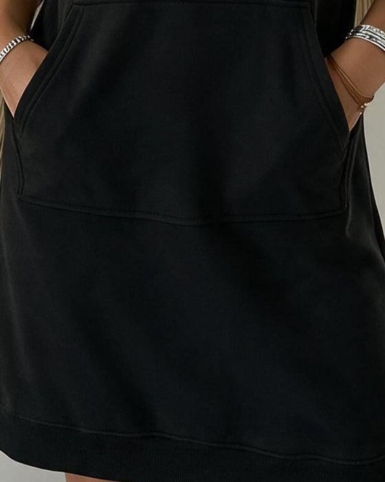 Jurk Kant Samengevoegd Met Capuchon Sweatshirt