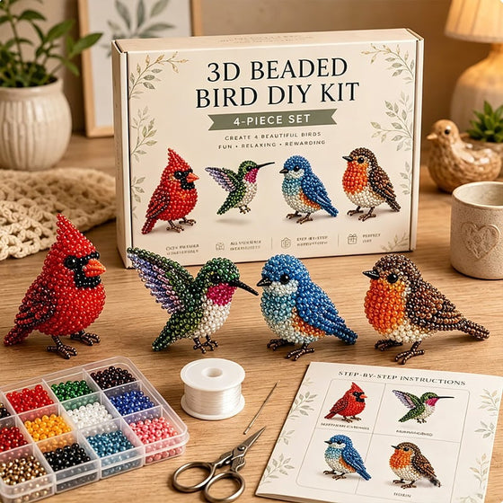 3D-kralendierenset - DIY-miniatuurdiertjes set voor beginners