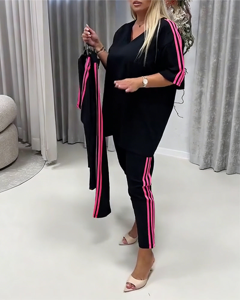 Set Zijstreep Casual