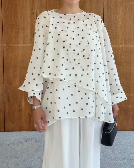 Blouse Polka Dot Onregelmatig