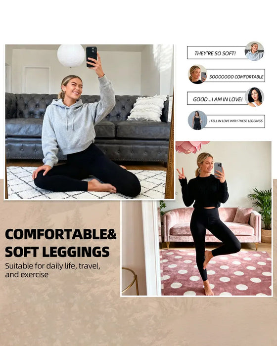 Legging Warm Hoge Taille Gezellig Gevoerd
