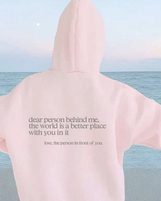 Sweatshirt met 'Beste Persoon Achter Mij'