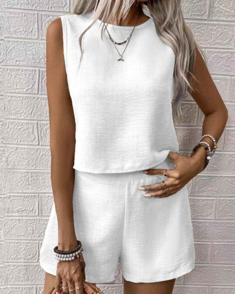 Casual Effen Kleur Tweedelig Set
