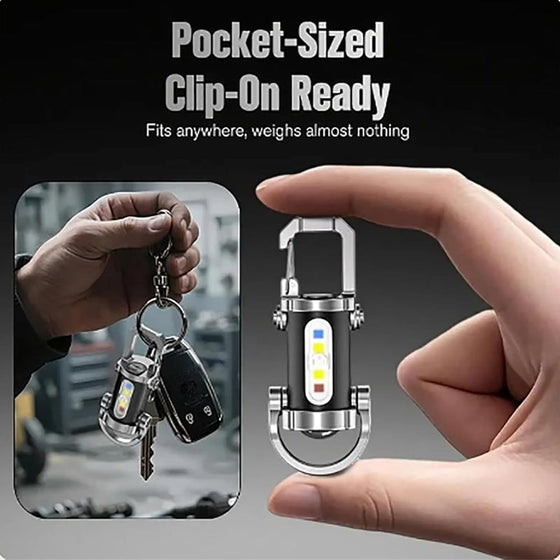 Oplaadbare Mini Zaklamp Sleutelhanger