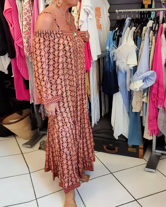 Bohemian Stijl Losse Jurk Met Bandjes