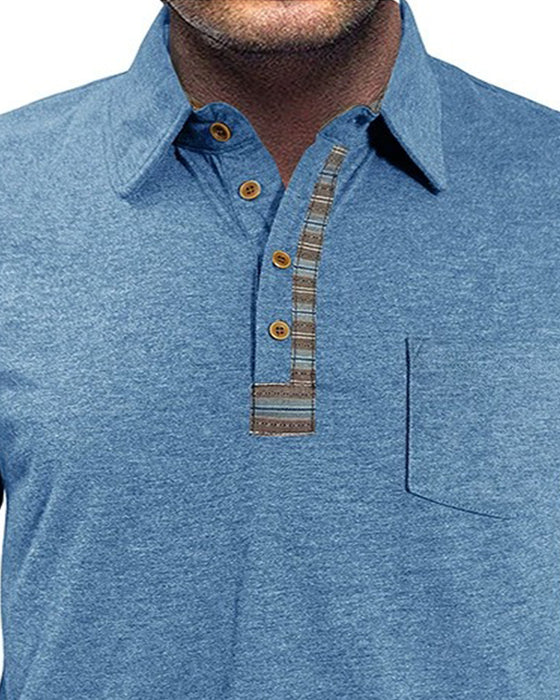 Blouse Heren Knoop Reverse Polo
