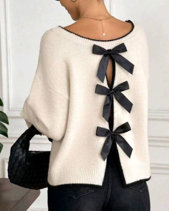 Pullover Rug Hollow Strik