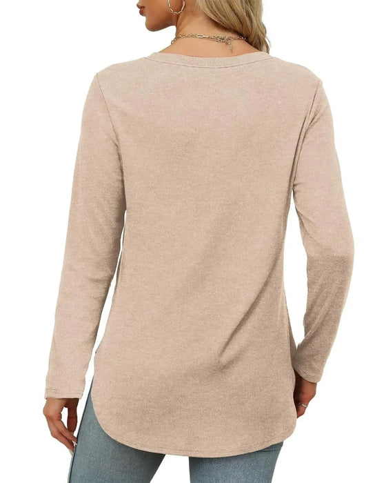 Effen Langmouw Top