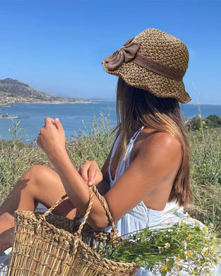 Hoed Casual Vakantie Striksluiting Stro