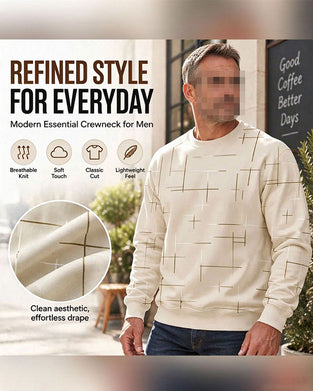 Sweatshirt Heren Casual Lijn