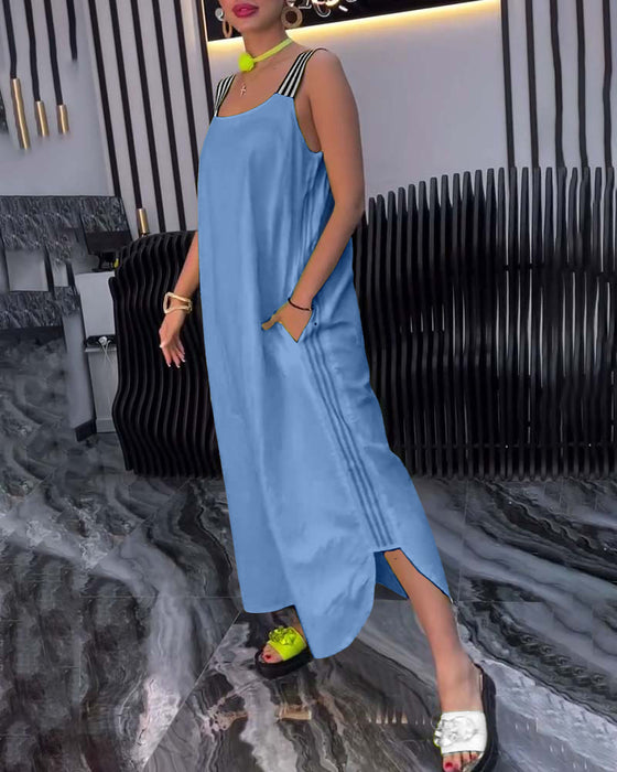 Jurk Gesplitste Schouderbanden Los