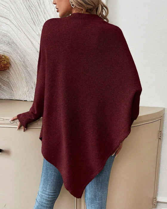 Losse Bloemen Trui met Vleermuismouwen