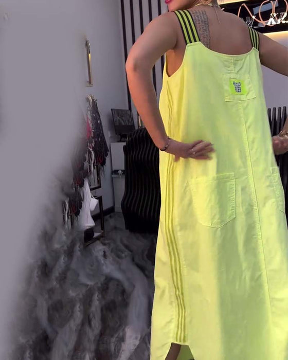 Jurk Gesplitste Schouderbanden Los