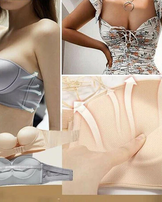 Strapless bh met gesp aan de voorkant