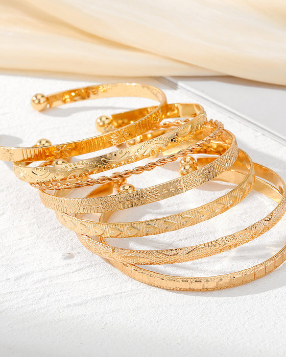 Zespuntige sterarmband set van 7 stuks