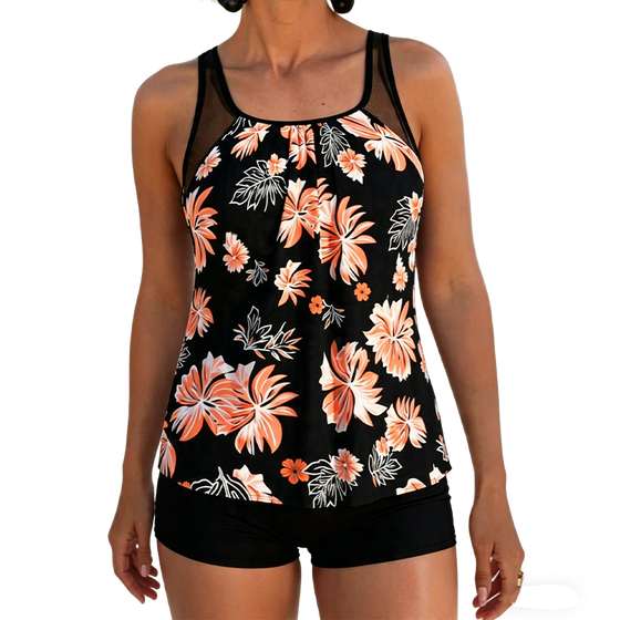 Tankini Buik-Bedekkend Geprint