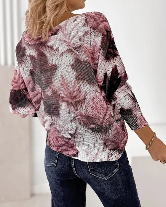 Pullover Ronde Hals Bedrukt