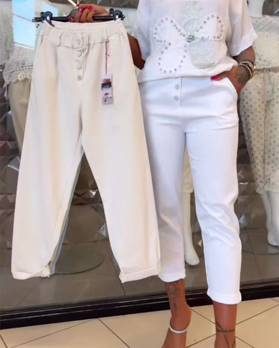 Broek Casual Stretch Rechte