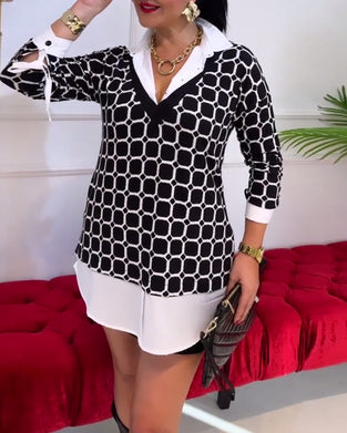 Top Revers Ruitprint