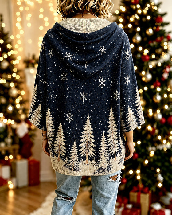 Pullover Capuchon Sneeuwvlok Kerstboom