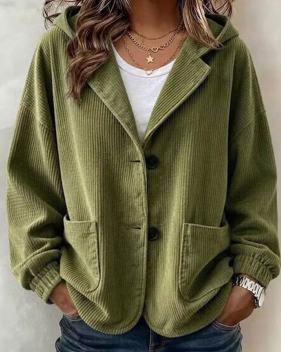 Jas Casual Capuchon Knoop Zak