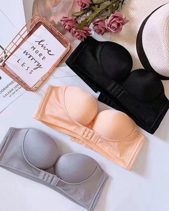 Strapless bh met gesp aan de voorkant