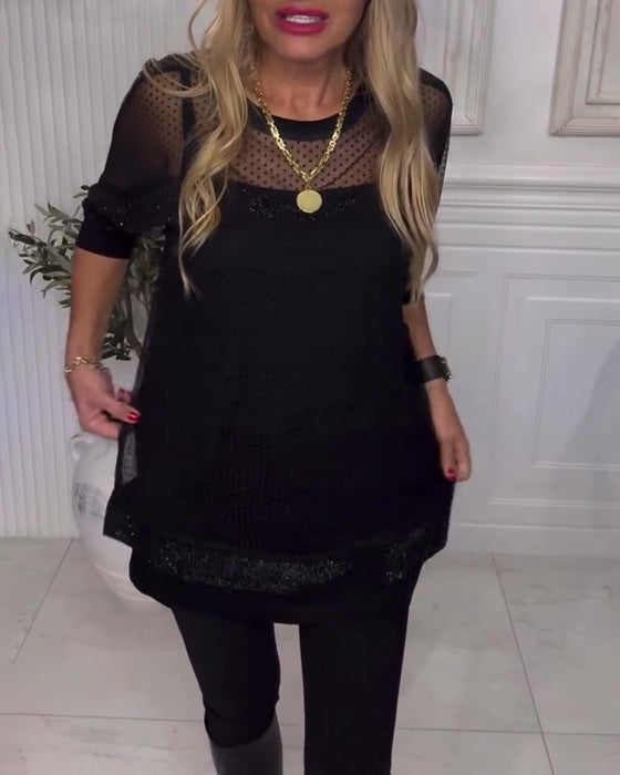 Blouse Gaas Lange Mouw