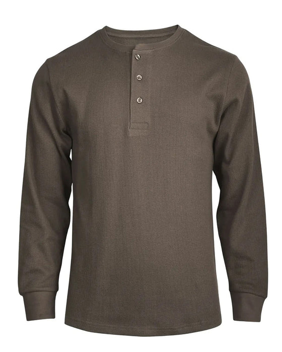Overhemd Ronde Hals Henley Lange Mouw