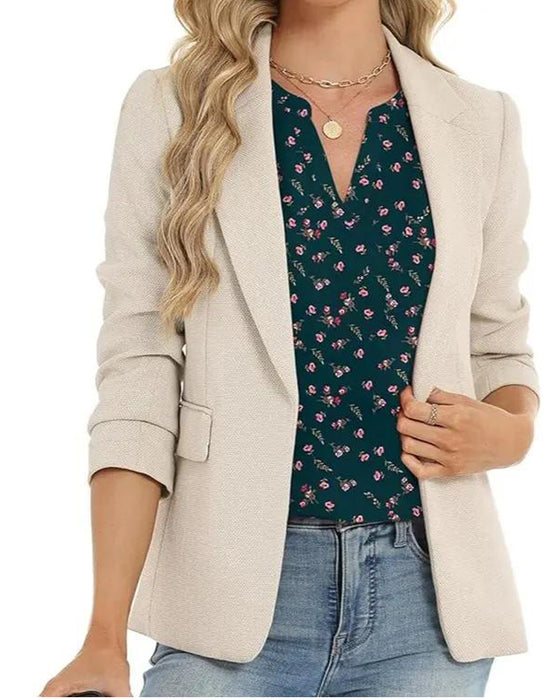 Blouse Bloemenprint Kleine V-Hals