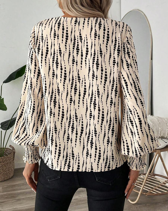 Blouse V-Hals Casual
