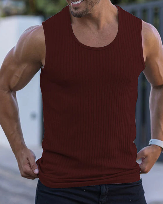 Tanktop Effen Verticale Streep