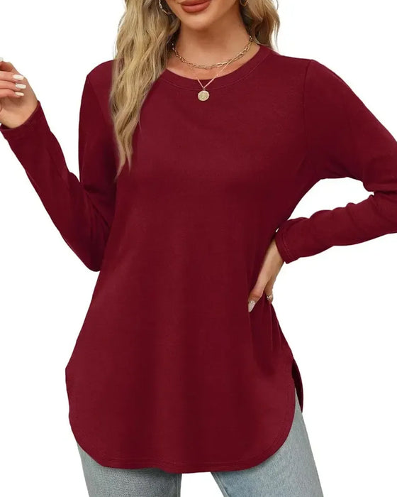 Effen Langmouw Top