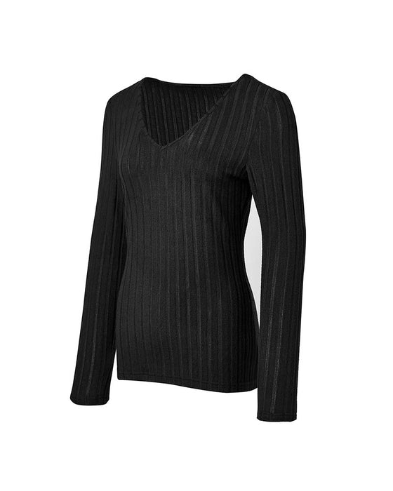 Blouse V-Hals Lange Mouw