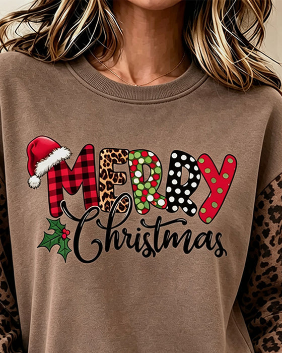 Sweatshirt Ronde Hals Luipaardprint