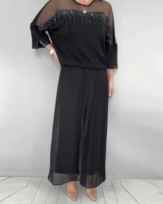 Blouse Gaas Gespleten Loose