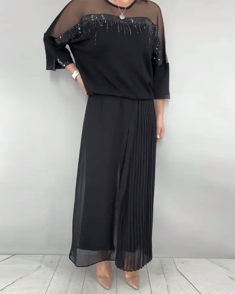 Blouse Gaas Gespleten Loose