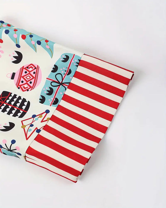 Tweedelige casual set met print voor thuis