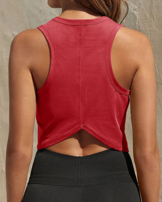 Tanktop Sportief Cropped