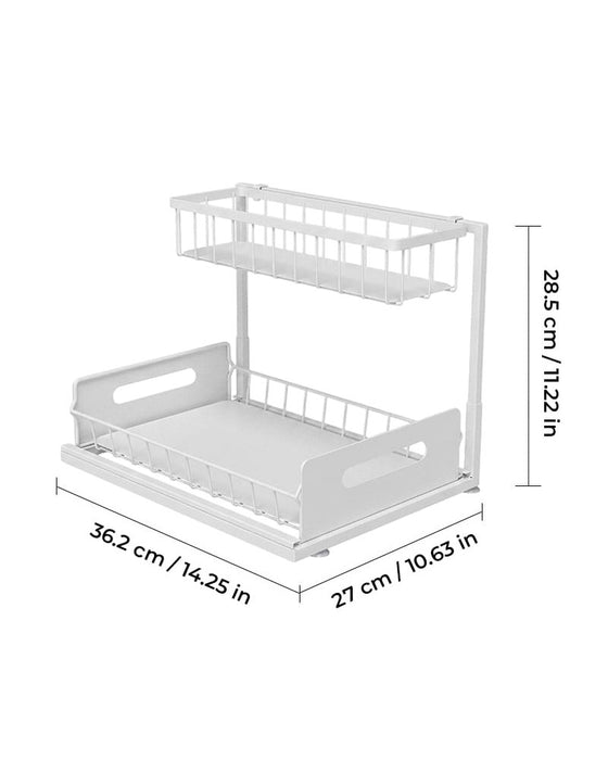 Uittrekbare Organizer Onder De Wastafel