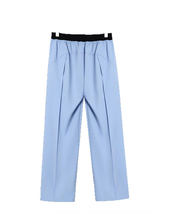 Broek Kleurblok Elastische Taille Casual