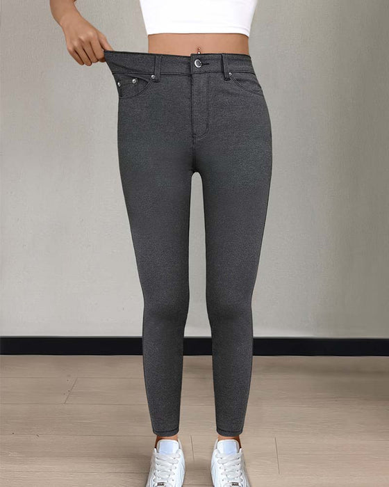 Broek Dames Zak Effen Skinny Casual
