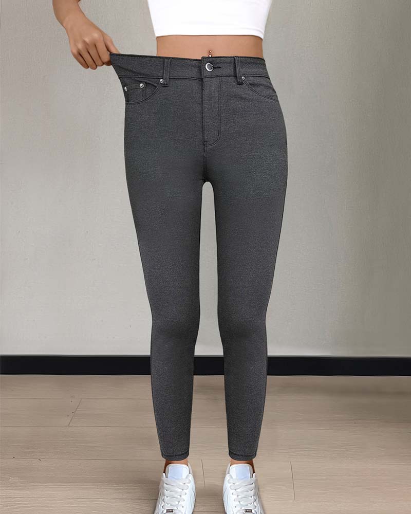 Broek Dames Zak Effen Skinny Casual