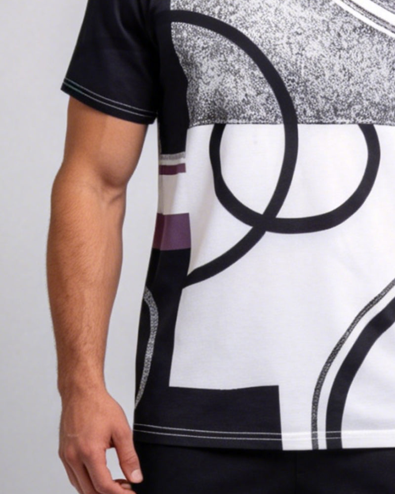 T-Shirt Voor Heren – Casual Met Ronde Hals