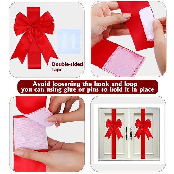 Kerst Deur Strik Lint Decoratie