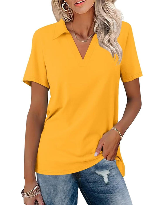 T-Shirt Korte Mouw V-Hals Polo